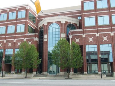 Federal Law Center Entrance with trees